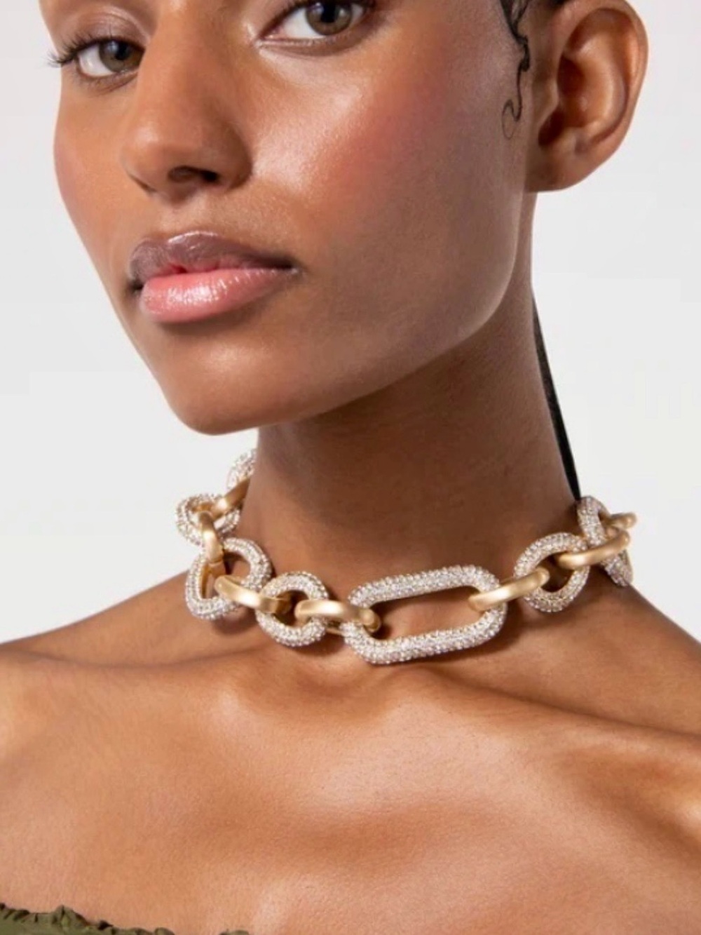 Searching For! cult gaia Gold and Crystal Reyes Choker